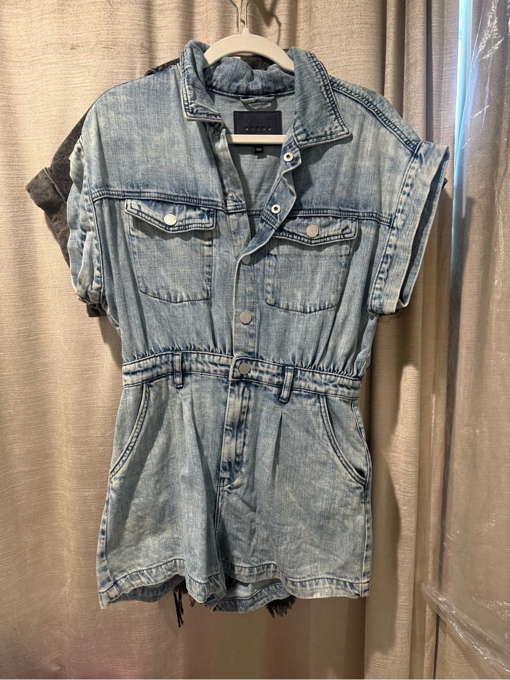 Blank NYC Light Blue Denim Romper